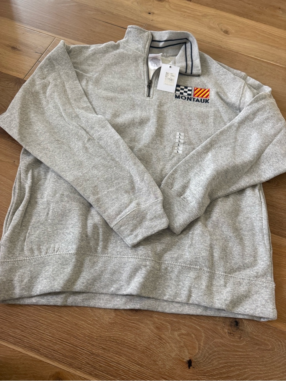 Montauk Men's Heather Gray Quarter-Zip Pullover Sweater